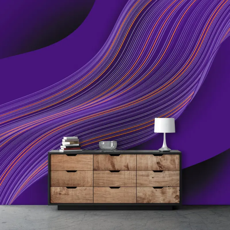 Remise Fotobehang - Paarse golf