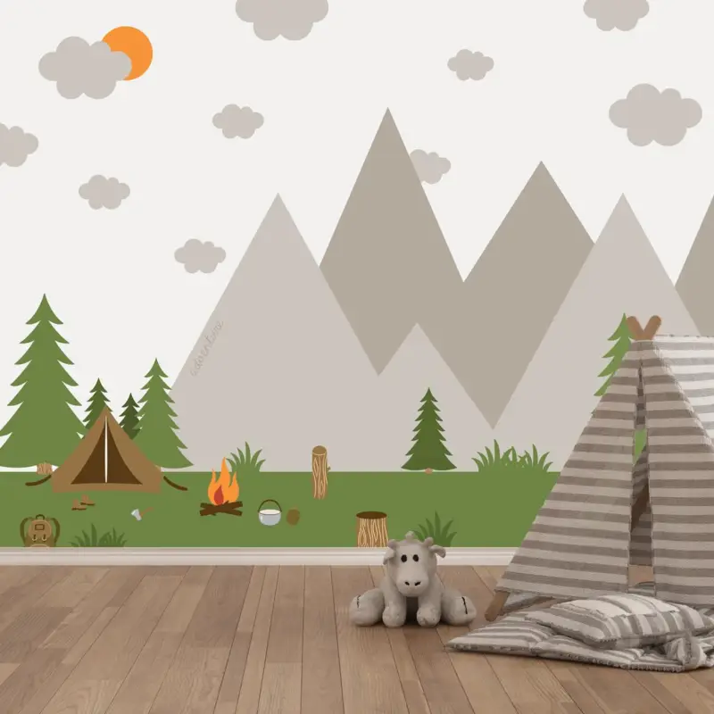 Authentique Fotobehang - Camping