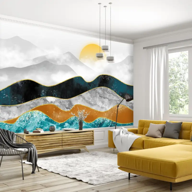 Authentique Fotobehang - Landschap, collage