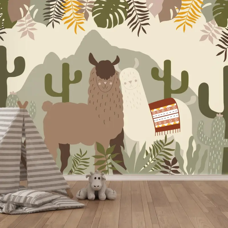 Authentique Fotobehang - Verliefde lama´s