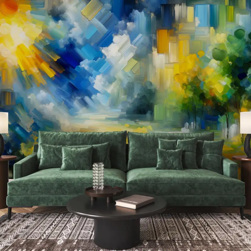 Achetez Aujourd’hui Fotobehang - Abstracte zonnige dag