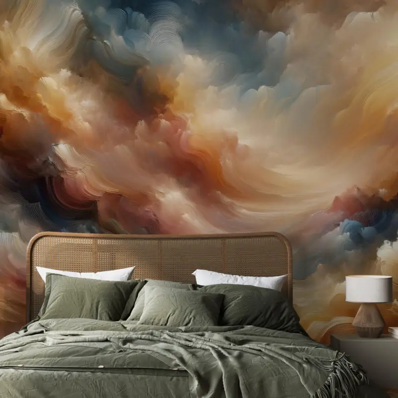 Soldes Fotobehang - Stormachtige luchten - abstractie