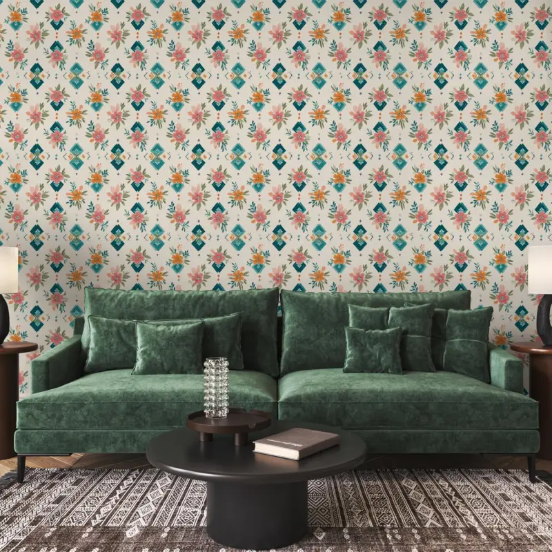 Achetez Aujourd’hui Fotobehang - Bloemenpatroon I.