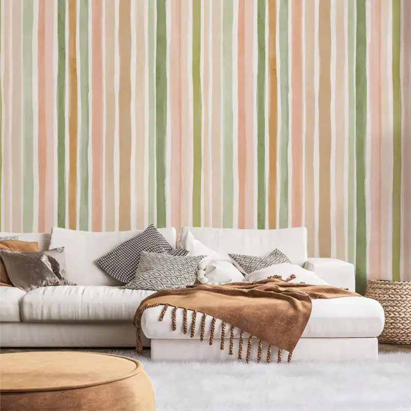 Top Vente Fotobehang - Pastelstrepen