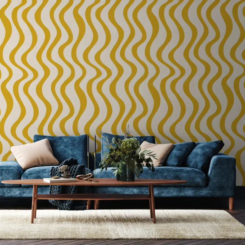 Achetez Aujourd’hui Fotobehang - Gele golven