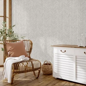 Satisfait Ou Remboursé Fotobehang - Beige patroon