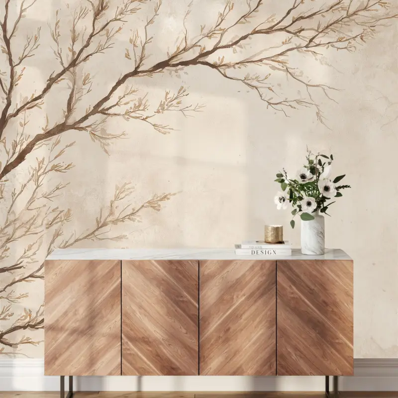 Remise Fotobehang - Beige tak