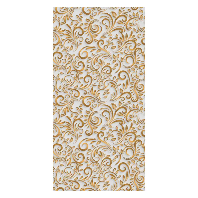 Behang - 3D ornamenten, wit Offre Exclusive