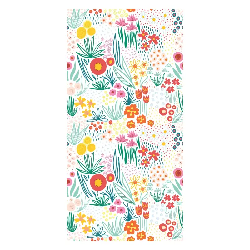 Bon Marché Behang - Weilandbloemen, licht