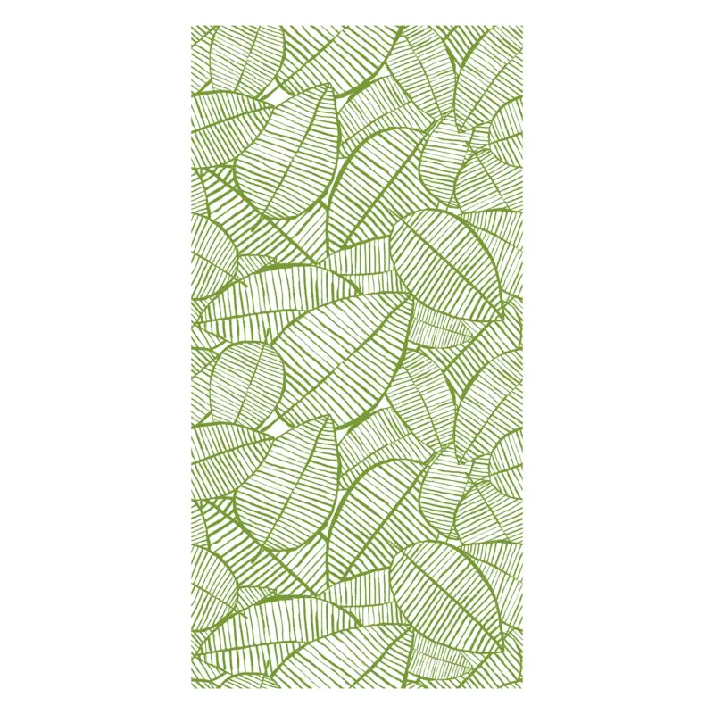 Behang - Groene blaadjes I Remise