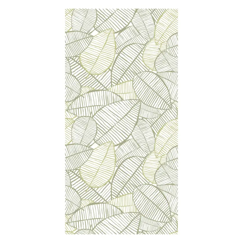 Behang - Groene blaadjes II Nouvelle Collection