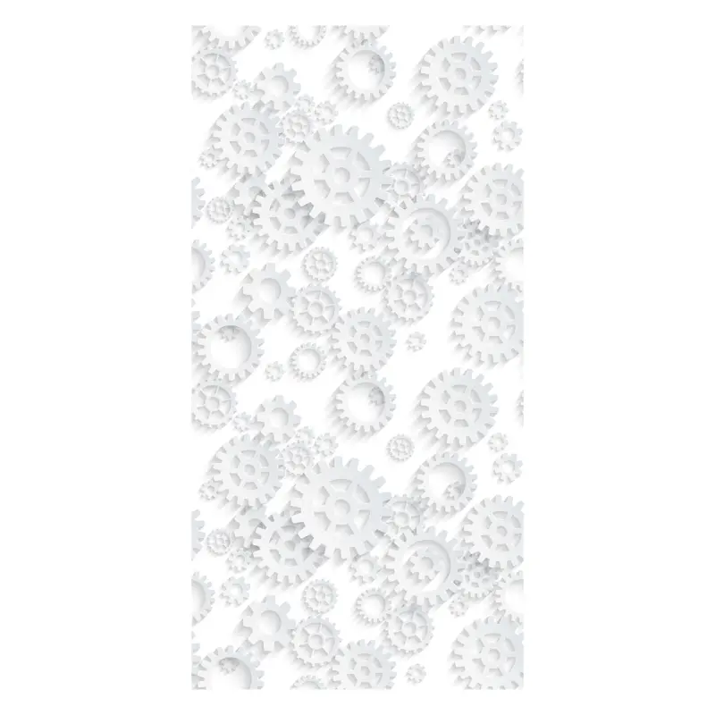 Acheter Direct Behang - Tandwielen, wit