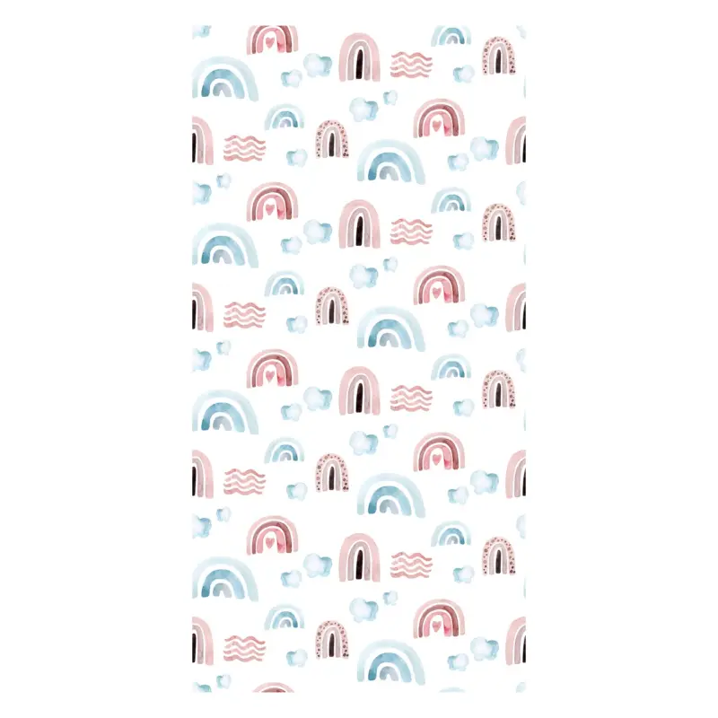 Behang - Regenbogen, blauw en rood Nouveauté