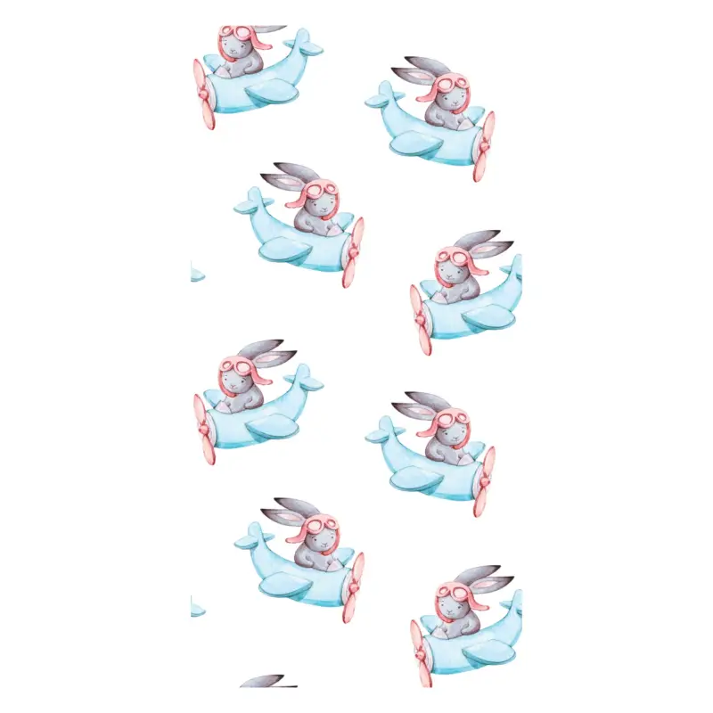 Behang - Hazen piloten, blauwe vliegtuigen Promotion