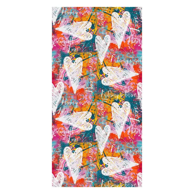 Behang - Hart met een abstracte achtergrond Bon Plan