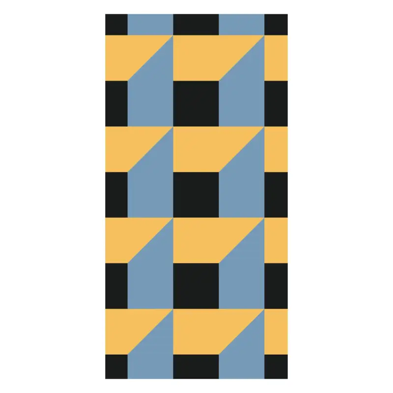 Behang - Kleurrijke geometrische abstractie I Prix Promo