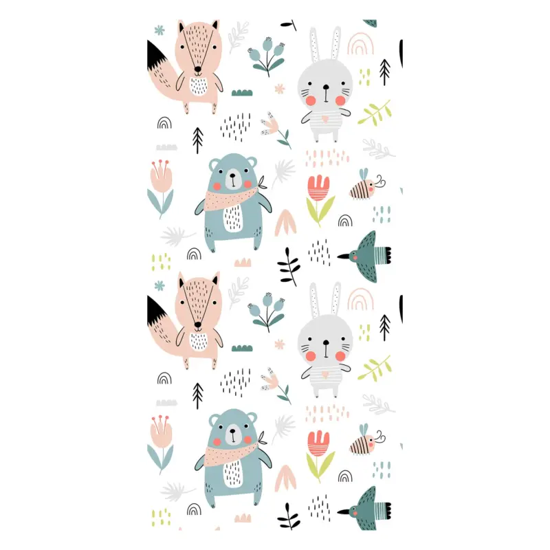 Behang - Diertjes uit het bos Haute Qualité