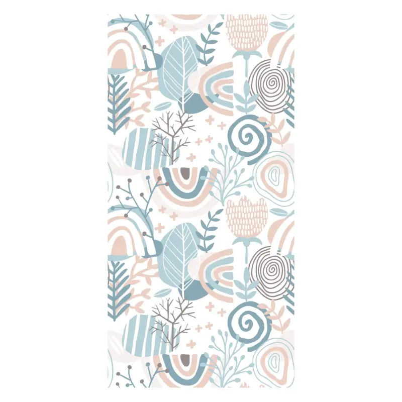 Behang - Gestilleerde planten, blauwe tinten Jusqu’à Épuisement Des Stocks