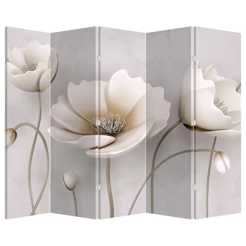 Petit Prix Kamerscherm - Witte bloemen