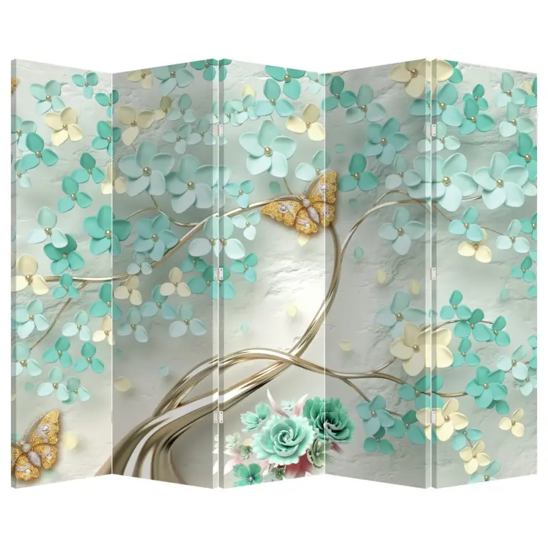 Paiement Sécurisé Kamerscherm - Bloem met vlinders