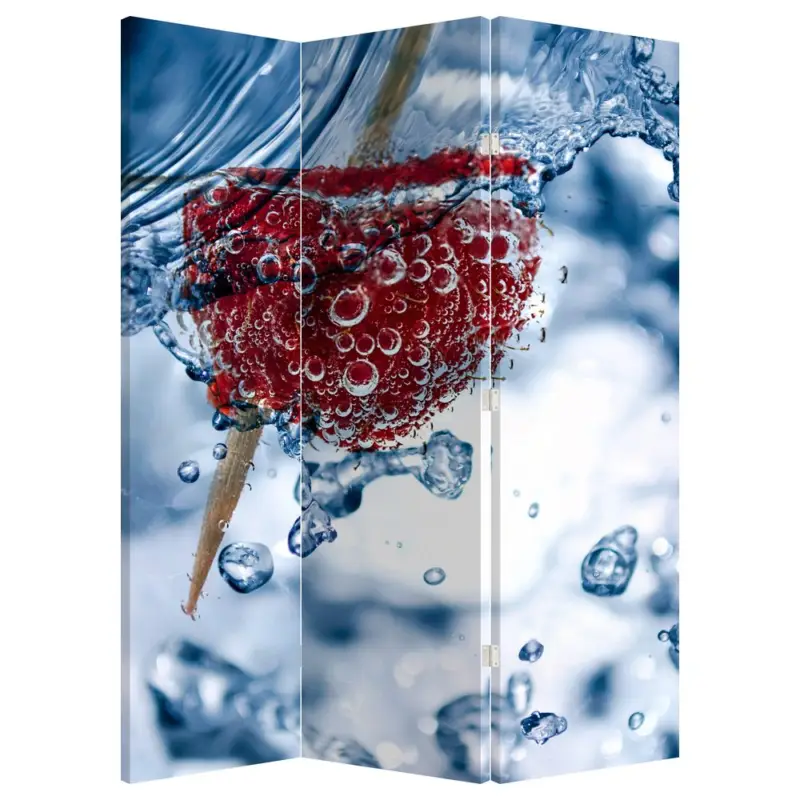 Retour Gratuit Kamerscherm - Framboos in het water, detail