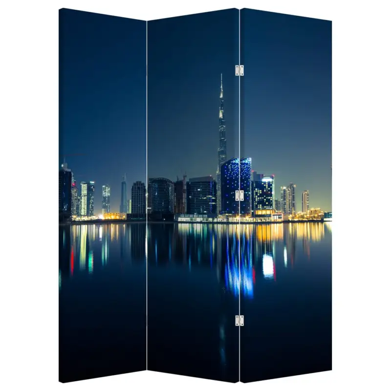 Vente Directe Kamerscherm - Stad bij nacht