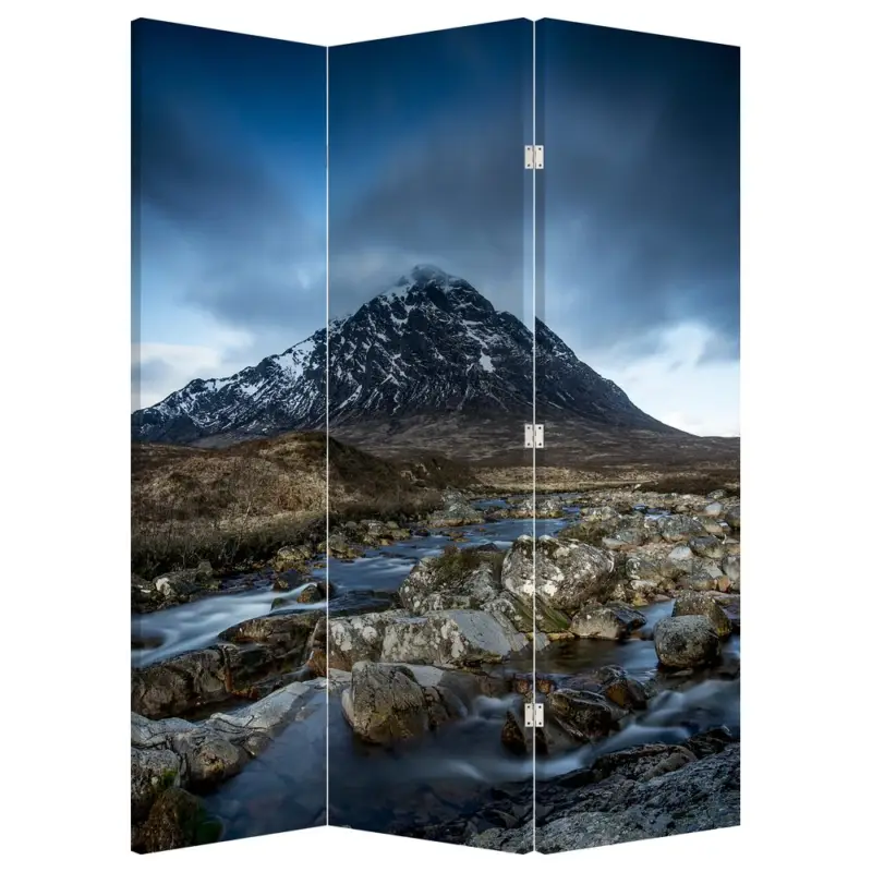 Solde Kamerscherm - Berg en rivier