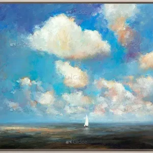 Zeilbootje - opgespannen-en-ingelijst Achetez Aujourd’hui