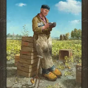 Aardappelsteker - opgespannen-en-ingelijst Prix Promo