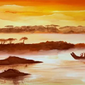 Schilderij "Erop uit" - 120 / 60 Bon Plan