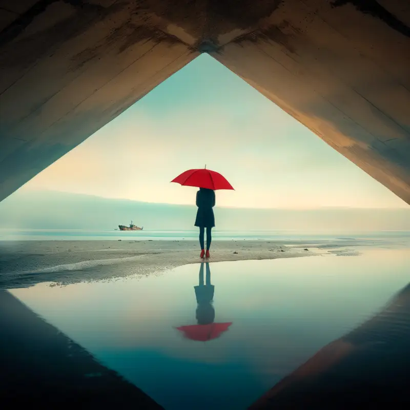 Prix Choc Woman with Umbrella