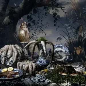 Offre Limitée Withoos meets Withoos - Fish stll life in Delftware