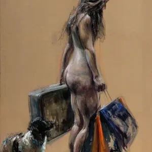 Vrouw met Koffer Offre Exclusive