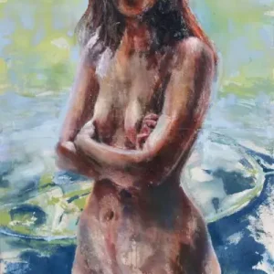 Achat Immédiat Vrouw in landschap