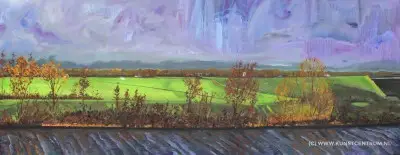 Eem met opkomend onweer Vente Flash