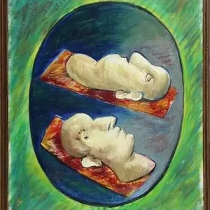 A blitz, Twee zonnebaders in een spiegelkabinet Authentique