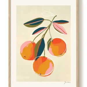 Zoe - Oranges - PSTR studio Kunst Poster Retour Gratuit