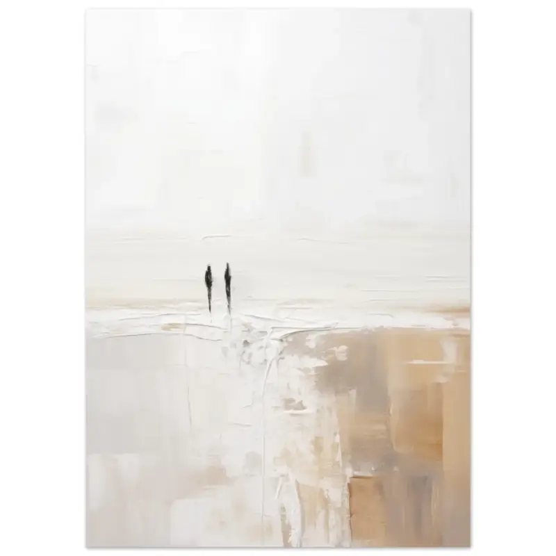 Achetez Aujourd’hui Artfulprints Poster Abstract - Silhouettes 2 - 50x70 cm - Wit