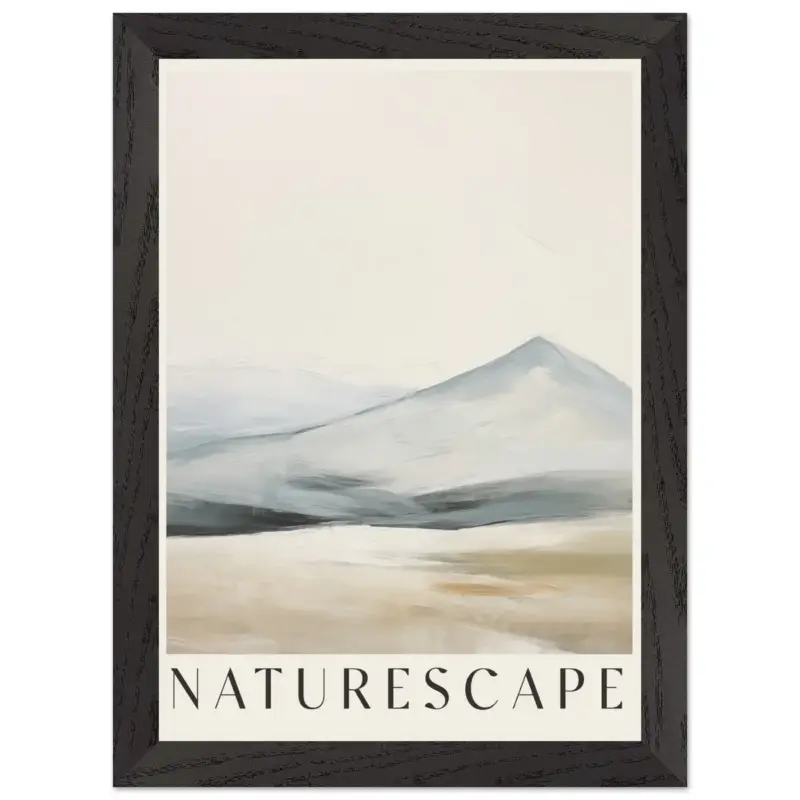 Acheter En Ligne Artfulprints Poster met Lijst Abstract - Naturescape - A4 21x29.7 cm - Taupe