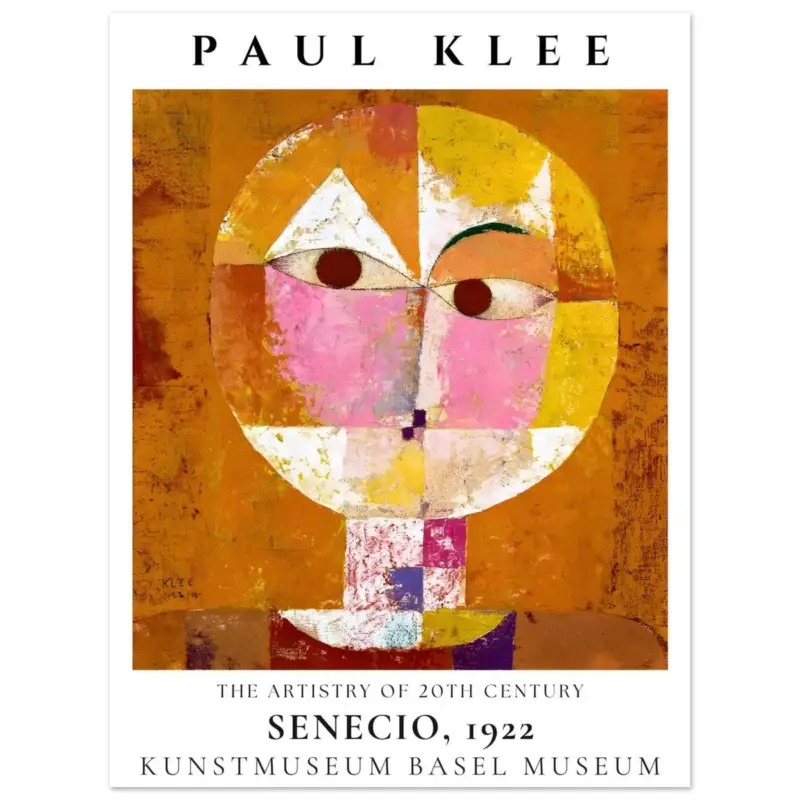 Acheter Direct Artfulprints Poster Paul Klee - Senecio - 30x40 cm - Meerkleurig