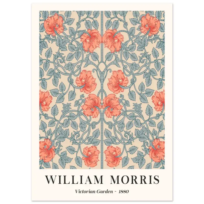 Acheter En Ligne Artfulprints Poster William Morris - Victorian garden 1880 - 50x70 cm - Meerkleurig