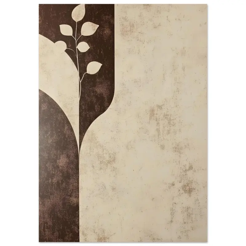 Achat Immédiat Artfulprints Poster Boho – Earthen divide - A4 21x29.7 cm - beige