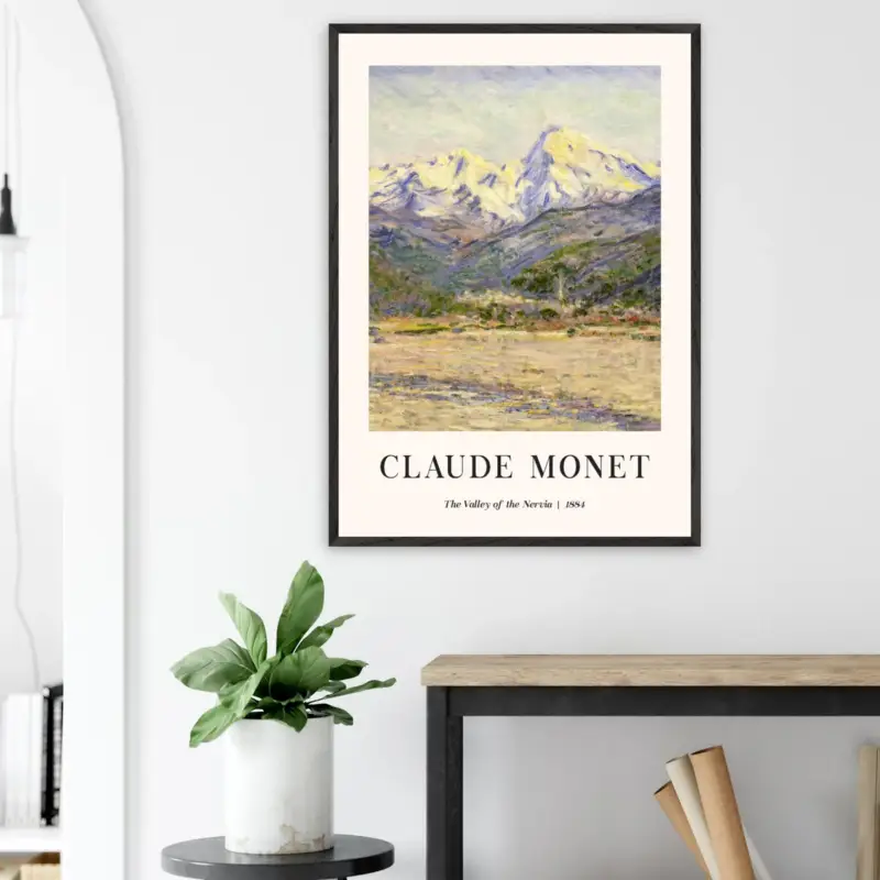 Achetez Aujourd’hui Artfulprints Poster Claude Monet - The valley of the Nervia - 70x100 cm - Bruin