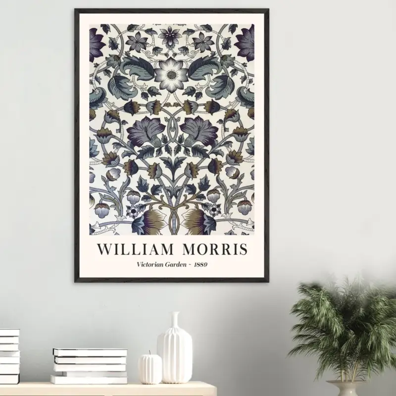 Acheter En Ligne Artfulprints Poster William Morris - Victorian garden 1889 - 70x100 cm - Grijs