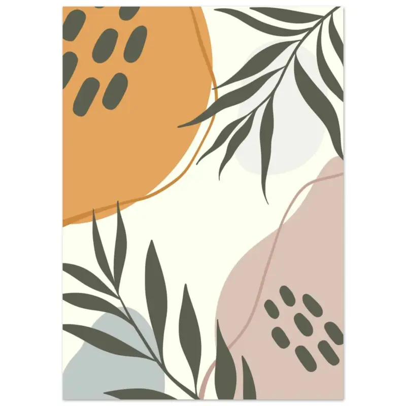 Acheter Direct Artfulprints Poster Boho – Floral play - 50x70 cm - Meerkleurig