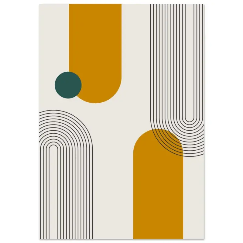 Acheter En Ligne Artfulprints Poster Boho – Path and form - 70x100 cm - Meerkleurig