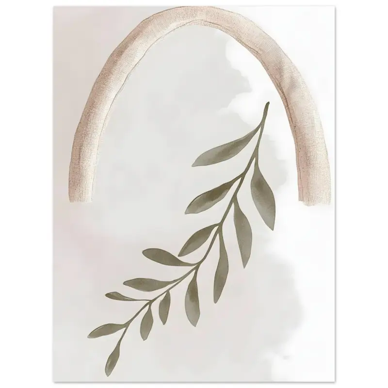 Acheter Direct Artfulprints Poster Boho – Olive reach - 30x40 cm - Groen