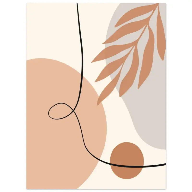 Acheter En Ligne Artfulprints Poster Boho – Soft movement - 30x40 cm - Meerkleurig