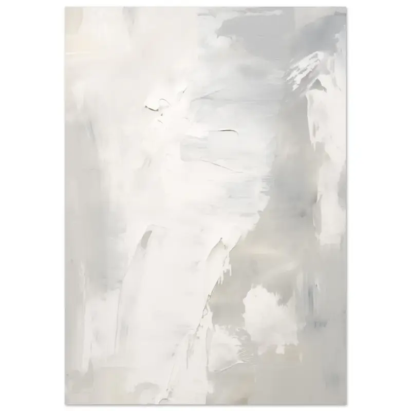 Achetez Aujourd’hui Artfulprints Poster Acryl schilderij no. 2 - A4 21x29.7 cm - Grijs