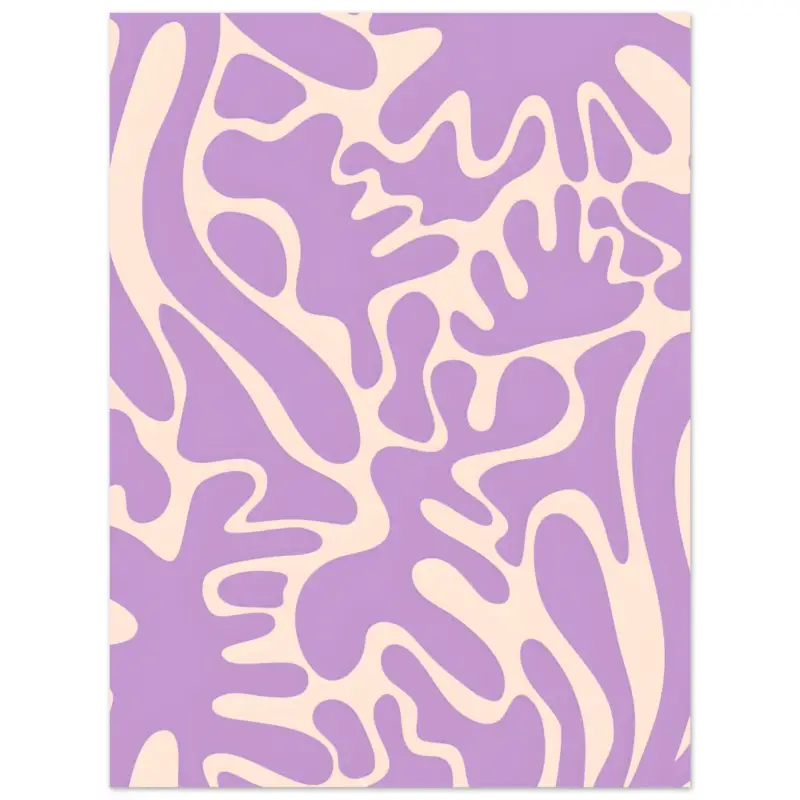 Vente Directe Artfulprints Poster Matisse – Purple flora - 30x40 cm - Paars